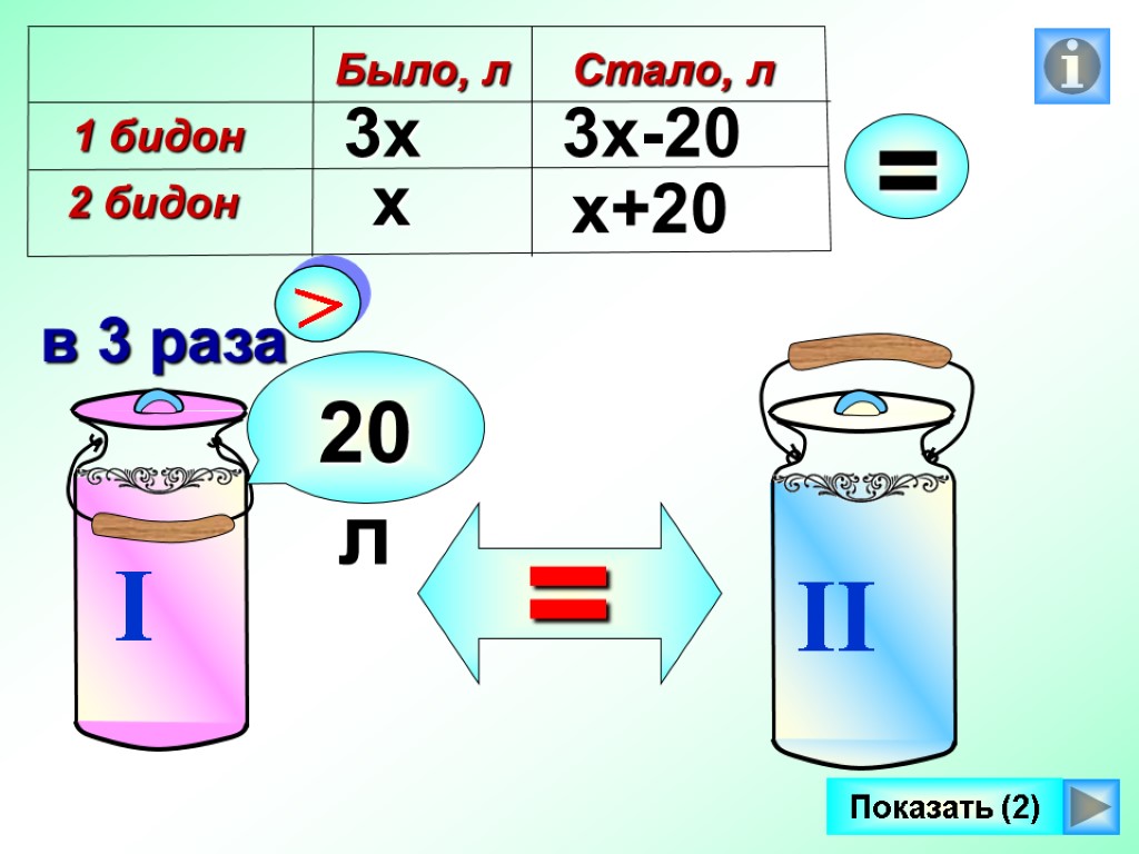 20л х 3х 3х-20 х+20 Показать (2)